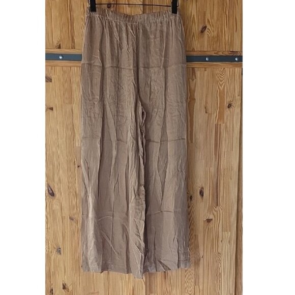 NWOT FOR LOVE AND LEMONS CLARABELL WIDE LEG PANTS IN BROWN SIZE S - Picture 5 of 7